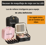 Organizador de Maquillaje Personalizado Makeup Lux™ con Espejo LED .