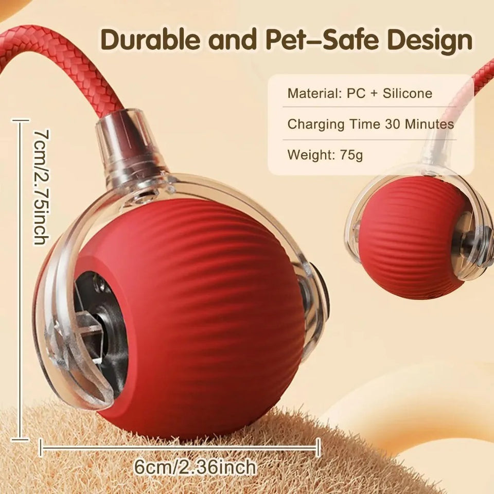 SmartBall Mascota™ – Pelota Interactiva con Movimiento Automático y Recarga USB