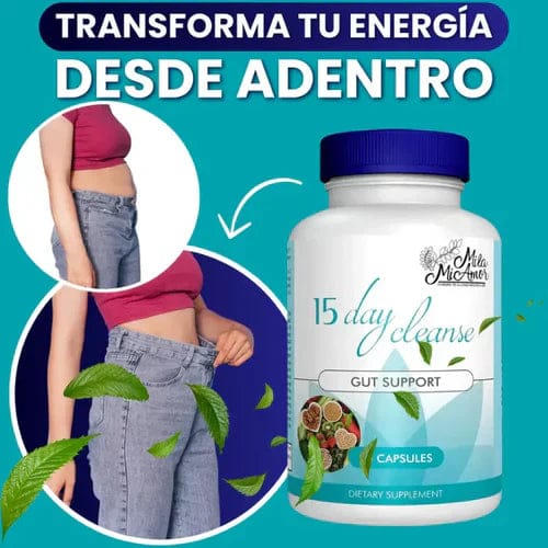 🧼 15 Day Cleanse - Gut Support (30 cápsulas)