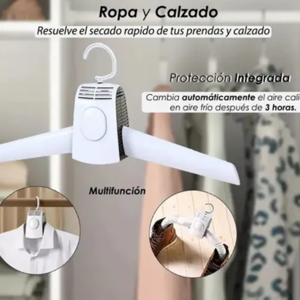 Gancho -Seca, Esteriliza y desodoriza tu ropa