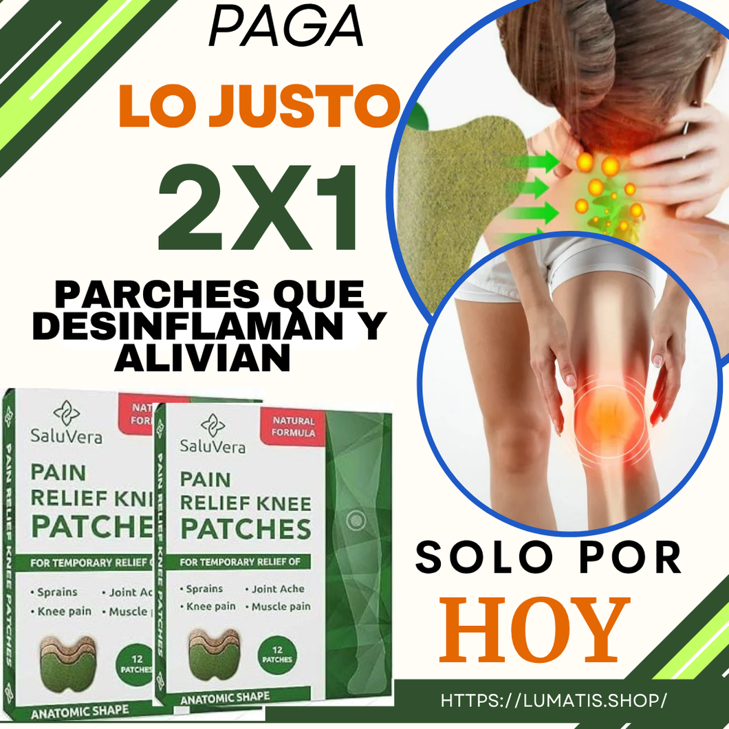 PARCHES QUE DESINFLAMAN Y ALIVIAN AL INSTANTE