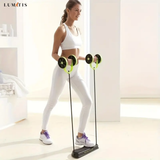 🔥 ROVOFLEX X – Rueda Abdominal Multifuncional con Bandas de Resistencia + Alfombrilla Antideslizante 🏋🏻‍♀️