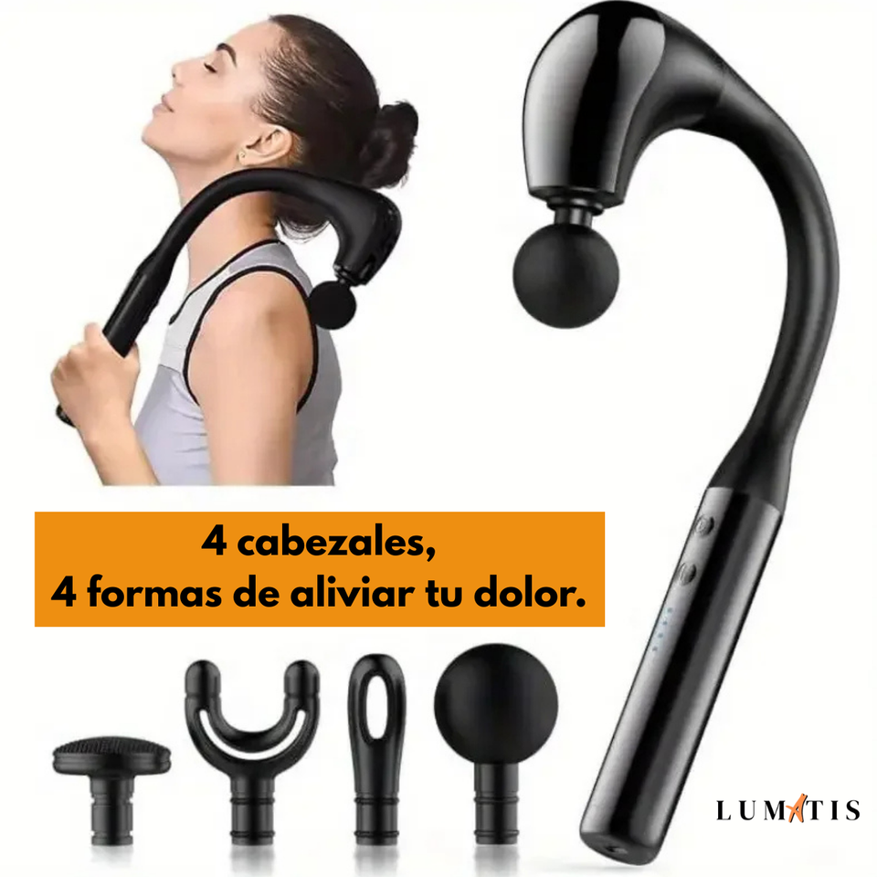 💥 POWER RELAX PRO™ – Pistola de Masaje de Tejido Profundo con Mango Extendido.Alivio inmediato en cuello, hombros, espalda y piernas – Sin pagar masajes costosos.