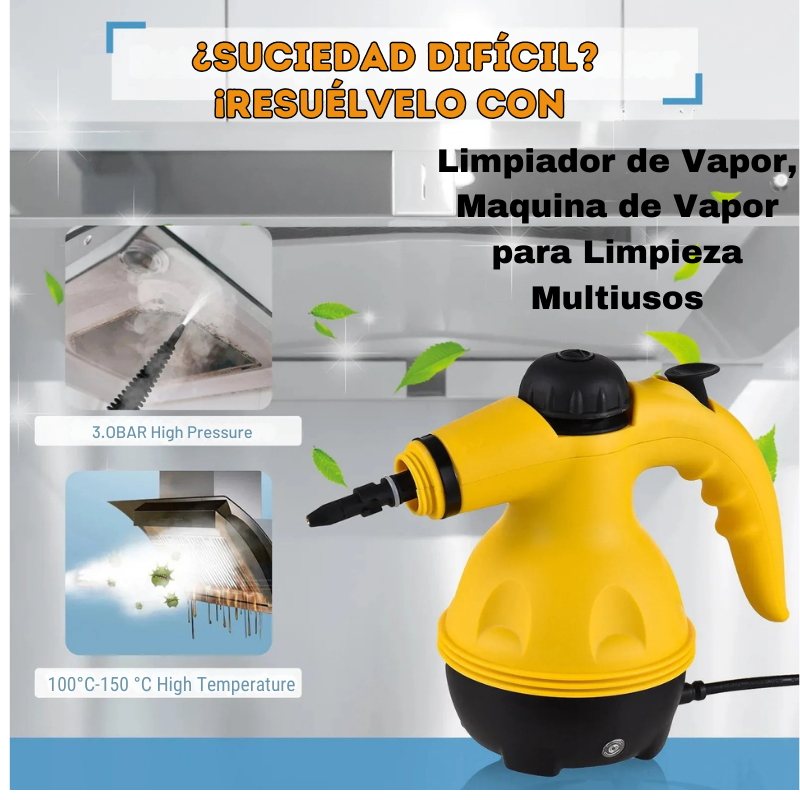 Limpiador de Vapor, Maquina de Vapor para Limpieza Multiusos:Tu arma secreta contra la suciedad