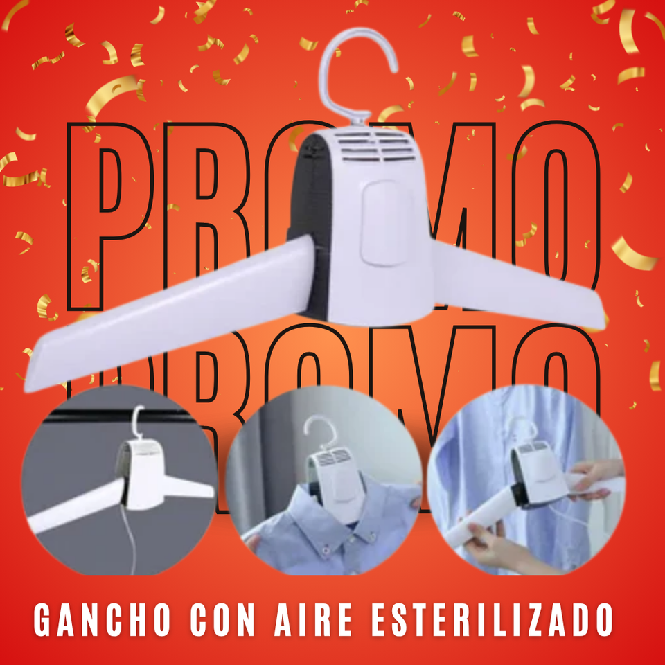 Gancho -Seca, Esteriliza y desodoriza tu ropa