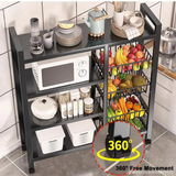 🏡 Estantería Portátil Plegable – Ideal para hogar o negocio-4 Niveles con 3 Cestas – Orden y Estilo en un Solo Producto