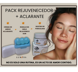 ✨ Combo Rostro de Porcelana – Crema Aclarante 🌾 + Rodillo de Hielo Facial ❄️